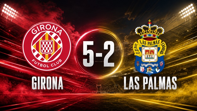 Girona 5-2 Las Palmas
