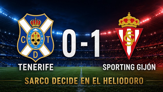 Tenerife 0-1 Sporting