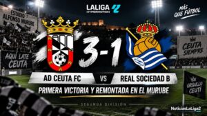 AD Ceuta FC vs Real Sociedad B en el Alfonso Murube durante la Jornada 7 de Segunda División