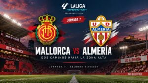 Mallorca vs Almería en la Jornada 7 de Segunda División, duelo directo por la zona alta